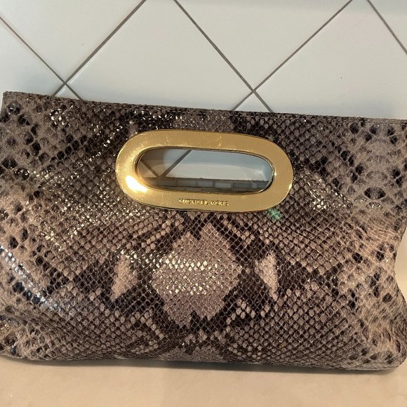 MICHAEL by Michael Kors python clutch - Picture 4 of 11